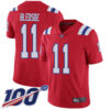 Nike Patriots #11 Drew Bledsoe Red Alternate Men’s Stitched NFL 100th Season Vapor Limited Jersey