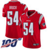 Nike Patriots #54 Tedy Bruschi Red Men’s Stitched NFL Limited Inverted Legend 100th Season Jersey