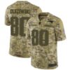 Men’s New England Patriots #80 Gunner Olszewski Limited Camo 2018 Salute to Service Jersey