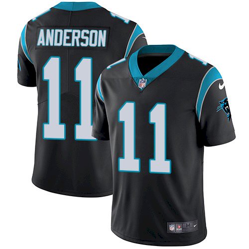 Nike Panthers #11 Robby Anderson Black Team Color Men’s Stitched NFL Vapor Untouchable Limited Jersey
