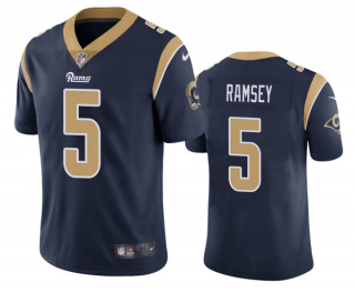 Men’s Los Angeles Rams #5 Jalen Ramsey Navy Vapor Untouchable Limited Stitched Jersey