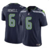 Men’s Seattle Seahawks #6 Sam Howell Navy 2023 F.U.S.E. Vapor Limited Football Stitched Jersey