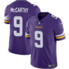 Men’s Minnesota Vikings #9 J.J. McCarthy Purple 2024 Draft Vapor Untouchable Limited Football Stitched Jersey