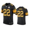 Men’s Pittsburgh Steelers #22 Najee Harris Black Color Rush Limited Jersey