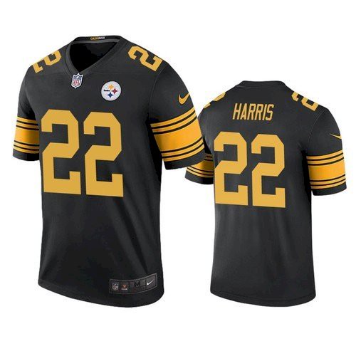 Men’s Pittsburgh Steelers #22 Najee Harris Black Color Rush Limited Jersey