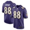 Men’s Baltimore Ravens #88 Dez Bryant Nike Purple Game Jersey