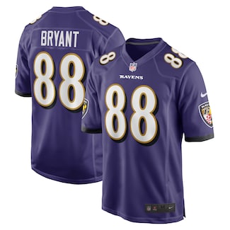 Men’s Baltimore Ravens #88 Dez Bryant Nike Purple Game Jersey