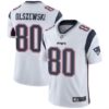 Men’s New England Patriots #80 Gunner Olszewski Limited White Vapor Untouchable Jersey