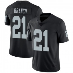 Men’s Las Vegas Raiders #21 Cliff Branch Black Vapor Untouchable Stitched NFL Nike Limited Jersey