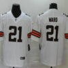Men’s Cleveland Browns #21 T.J. Ward White 2020 NEW Vapor Untouchable Stitched NFL Nike Limited Jersey