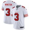 Men’s Tampa Bay Buccaneers #3 Jameis Winston Nike White Team Logo Vapor Limited NFL Jersey