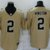 Men’s New Orleans Saints #2 Jameis Winston Gold 2019 Inverted Legend Stitched NFL Nike Limited Jersey