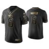 Men’s Carolina Panthers #6 P.J. Walker Golden Edition Vapor Limited Black Nike Jersey