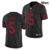 Men San Francisco 49ers #5 Trey Lance Jersey Black 2021 Limited Football