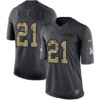 Nike Lions #21 Tracy Walker Black Men’s Stitched NFL Limited 2016 Salute To Service Jersey