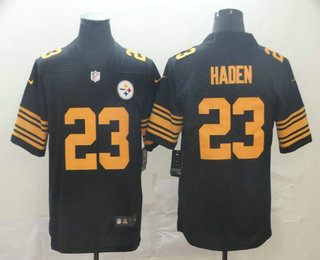 Men’s Pittsburgh Steelers #23 Joe Haden Black 2016 Color Rush Stitched NFL Nike Limited Jersey