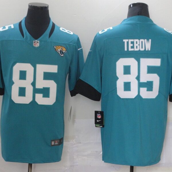 Men Jacksonville Jaguars 85 Tebow Green Nike Vapor Untouchable Limited 2021 NFL Jersey