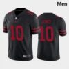 Men San Francisco 49ers #10 Mac Jones Black 2021 Draft Jersey