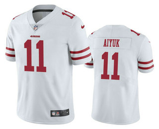 Men’s San Francisco 49ers #11 Brandon Aiyuk White 2020 Vapor Untouchable Stitched NFL Nike Limited Jersey