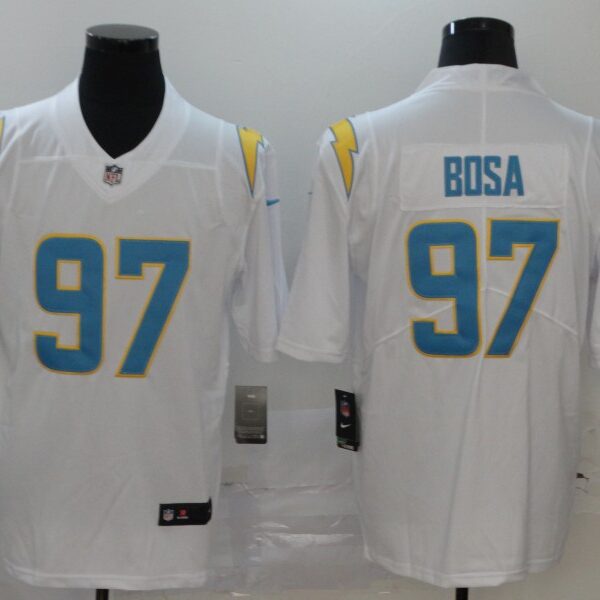 Men’s Los Angeles Chargers #97 Joey Bosa White 2020 NEW Vapor Untouchable Stitched NFL Nike Limited Jersey