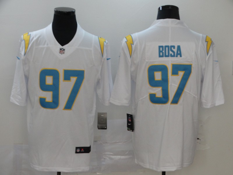 Men’s Los Angeles Chargers #97 Joey Bosa White 2020 NEW Vapor Untouchable Stitched NFL Nike Limited Jersey