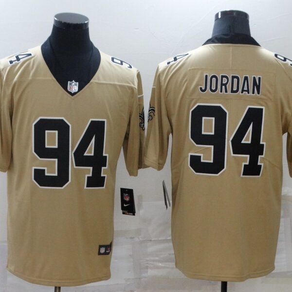 Men’s New Orleans Saints #94 Cameron Jordan Gold 2019 Inverted Legend Stitched NFL Nike Limited Jersey
