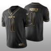 Men’s Chicago Bears #11 Darnell Mooney Black Jersey Golden Edition