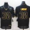 Men’s Denver Broncos #30 Phillip Lindsay Black Gold 2020 Salute To Service Stitched NFL Nike Limited Jersey