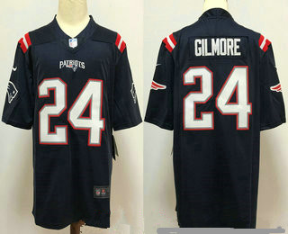 Men’s New England Patriots #24 Stephon Gilmore Navy Blue 2020 NEW Vapor Untouchable Stitched NFL Nike Limited Jersey