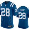 Men’s Indianapolis Colts #28 Jonathan Taylor Royal Blue 2020 Vapor Untouchable Stitched NFL Nike Limited Jersey