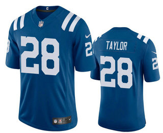 Men’s Indianapolis Colts #28 Jonathan Taylor Royal Blue 2020 Vapor Untouchable Stitched NFL Nike Limited Jersey