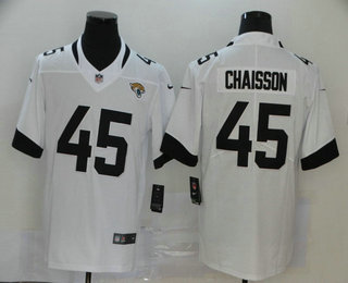 Men’s Jacksonville Jaguars #45 K’Lavon Chaisson White New 2020 Vapor Untouchable Stitched NFL Nike Limited Jersey