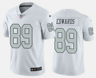 Men’s Las Vegas Raiders #89 Bryan Edwards White 2020 Color Rush Stitched NFL Nike Limited Jersey