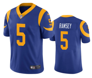 Men’s Los Angeles Rams #5 Jalen Ramsey Blue Vapor Untouchable Limited Stitched Jersey