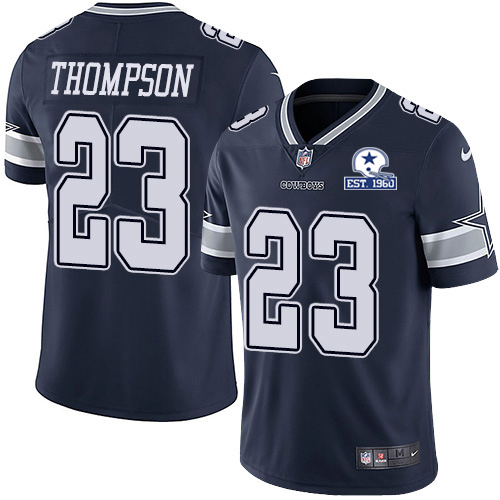 Nike Cowboys #23 Darian Thompson Navy Blue Team Color Men’s Stitched With Established In 1960 Patch NFL Vapor Untouchable Limited Jersey