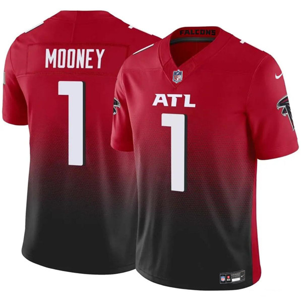 Men’s Atlanta Falcons #1 Darnell Mooney Red 2024 F.U.S.E. Vapor Untouchable Limited Football Stitched Jersey
