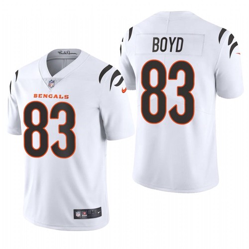 Men’s Cincinnati Bengals #83 Tyler Boyd 2021 New White Vapor Untouchable Limited Stitched Jersey