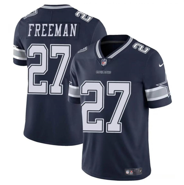 Men’s Dallas Cowboys #27 Royce Freeman Navy Vapor Untouchable Limited Football Stitched Jersey