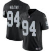 Men’s Las Vegas Raiders #94 Christian Wilkins Black Vapor Football Stitched Jersey