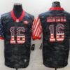 Men’s San Francisco 49ers #16 Joe Montana USA Camo 2020 Salute To Service Stitched NFL Nike Limited Jersey