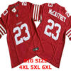 Men’s San Francisco 49ers #23 Christian McCaffrey Red FUSE Limited Vapor Stitched Jersey