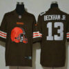 Men’s Cleveland Browns #13 Odell Beckham Jr Brown 2020 Big Logo Vapor Untouchable Stitched NFL Nike Fashion Limited Jersey