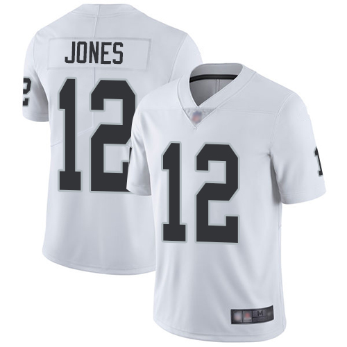Raiders #12 Zay Jones White Men’s Stitched Football Vapor Untouchable Limited Jersey