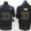 Men’s Minnesota Vikings #33 Dalvin Cook Black 2020 Salute To Service Stitched NFL Nike Limited Jersey