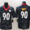Men’s Pittsburgh Steelers #90 T. J. Watt 2020 Camo Limited Stitched Nike NFL Jersey