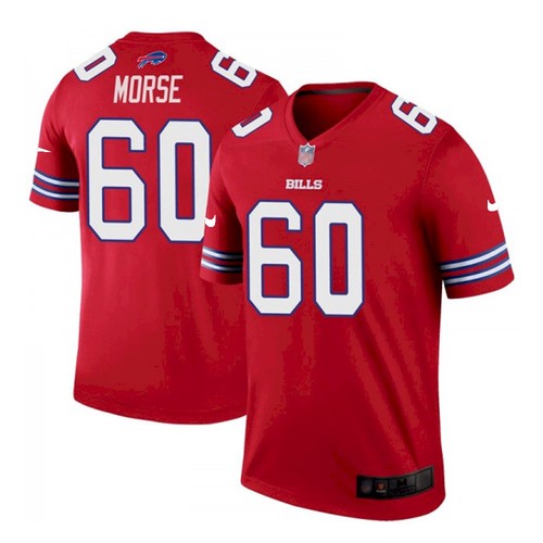 Men’s Buffalo Bills #60 Mitch Morse Stitched Vapor Untouchable Limited Player Red Jersey