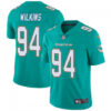 Nike Miami Dolphins #94 Christian Wilkins Men’s Limited Team Color Aqua Vapor Untouchable Nike Jersey