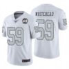 Nike Raiders #59 Tahir Whitehead White 60th Anniversary Patch Men’s Stitched NFL 100 Limited Color Rush Jersey