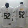 Men’s Chicago Bears #52 Khalil Mack White 100th Season Golden Edition Jersey
