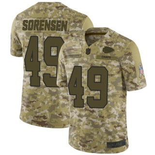 Men’s Kansas City Chiefs #49 Daniel Sorensen 2018 Salute to Service Jersey – Limited Camo